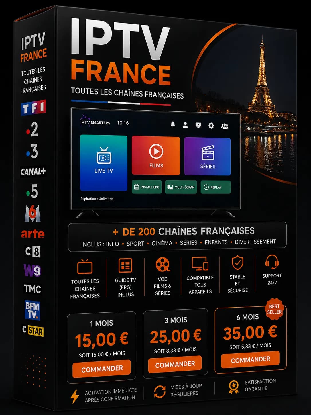 Abonnement IPTV France Bouquet