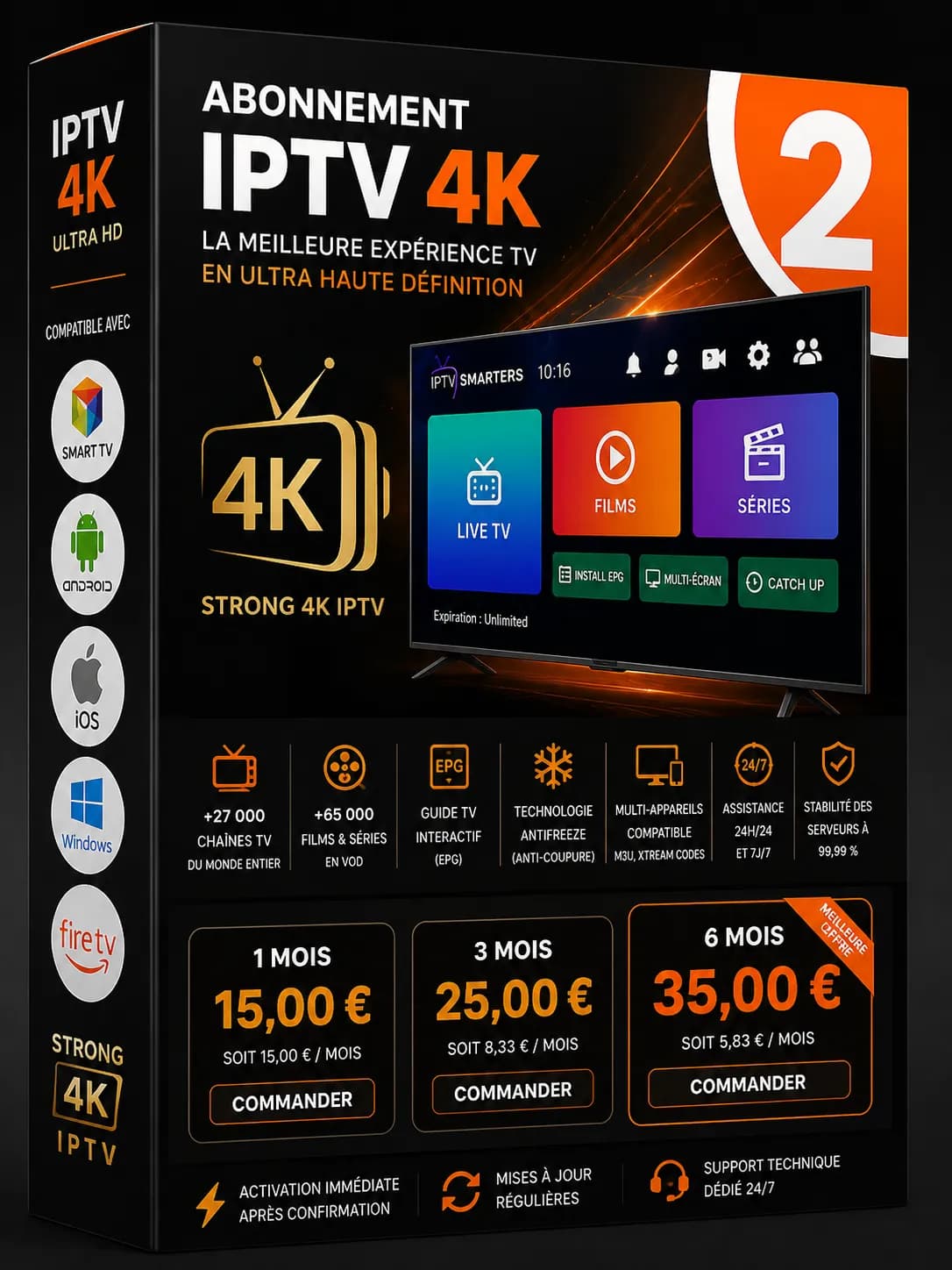 Abonnement IPTV 4K