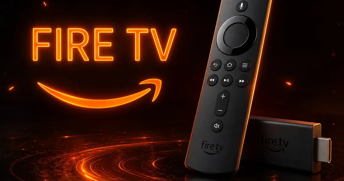 Clé Amazon Firestick branchée sur un téléviseur