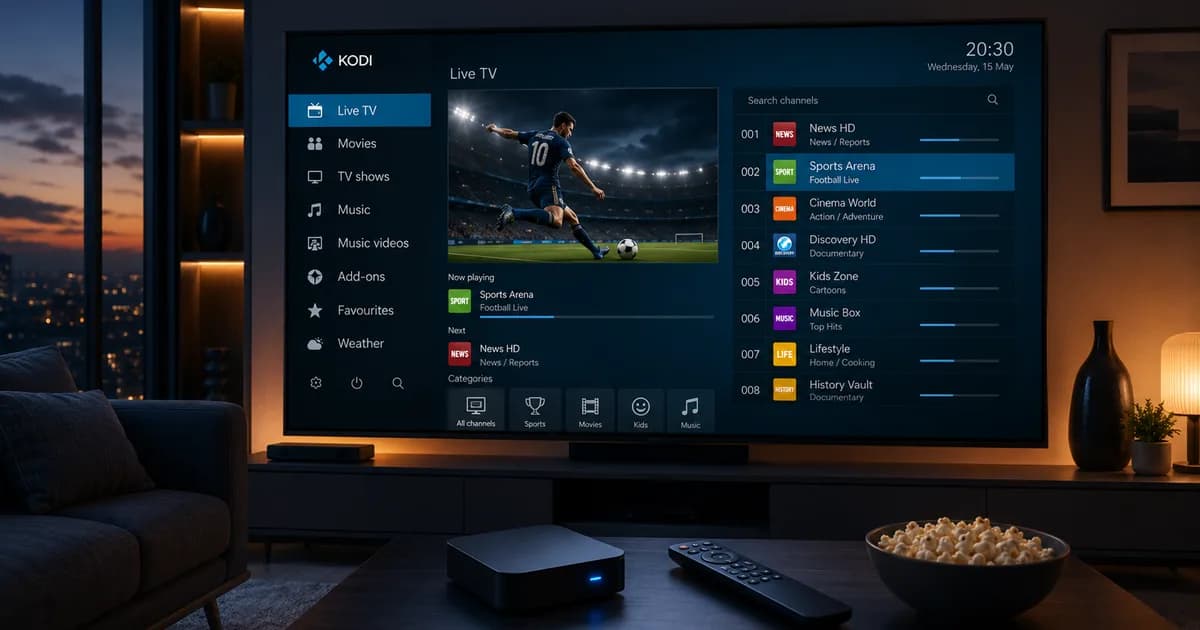 Installer l’IPTV sur Kodi