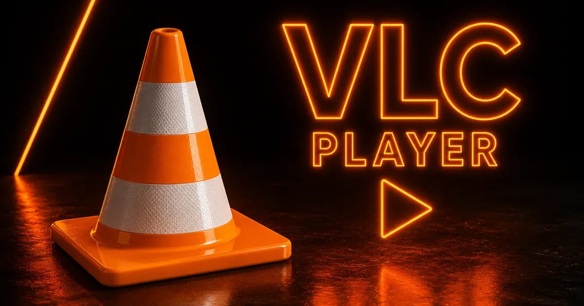 Lecteur VLC ouvert sur un ordinateur