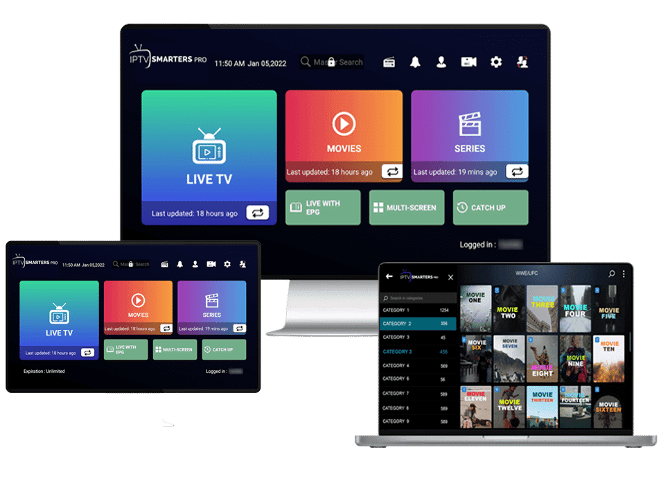 Abonnement IPTV multi-appareils : TV, ordinateur, smartphone et tablette